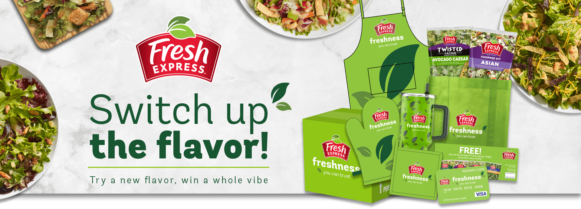 Switch up the falvor! Try a new flavor, win a whole vibe